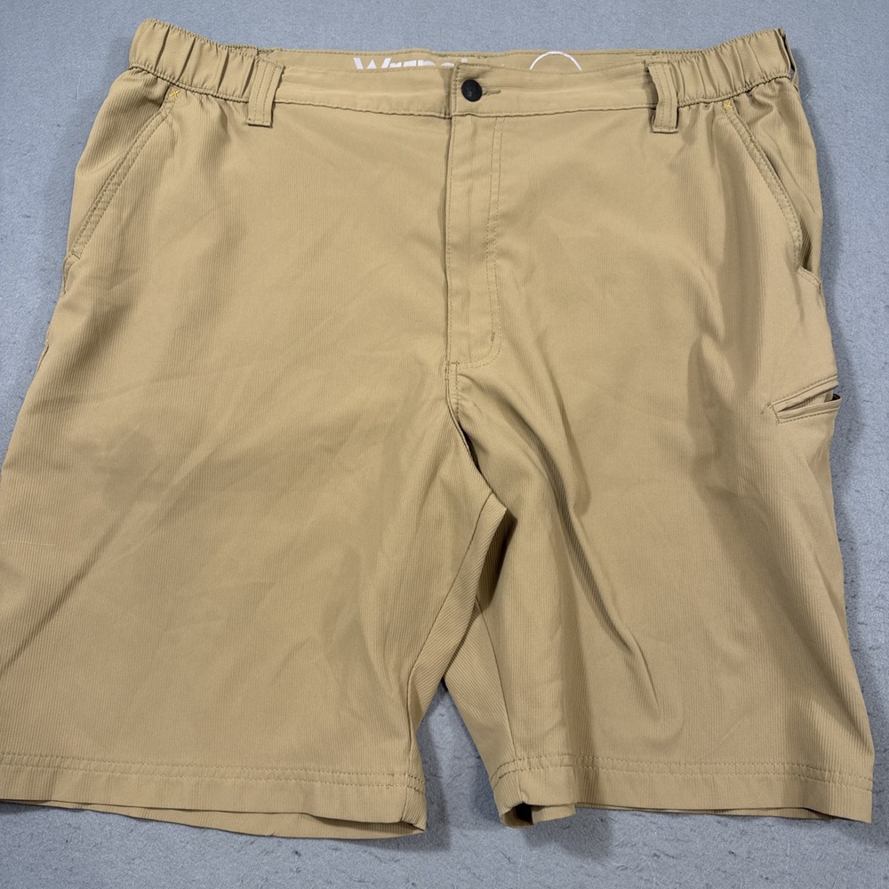 Wrangler ATG All Terrain Gear Cargo Shorts Men's Size 42 Nylon Stretch BROWN TAN